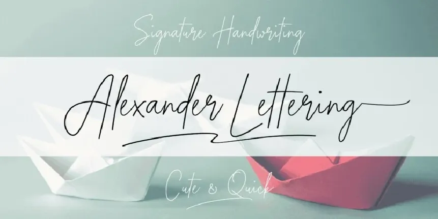 Alexander Lettering font