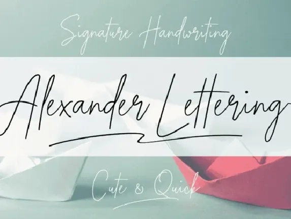 Alexander Lettering font