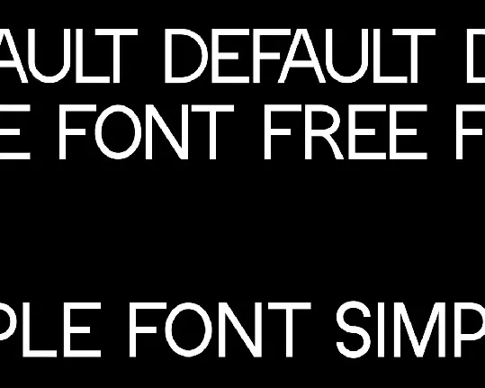 Default font