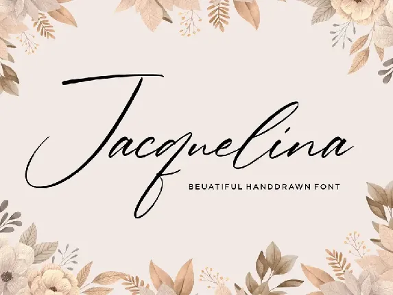 Jacquelina font