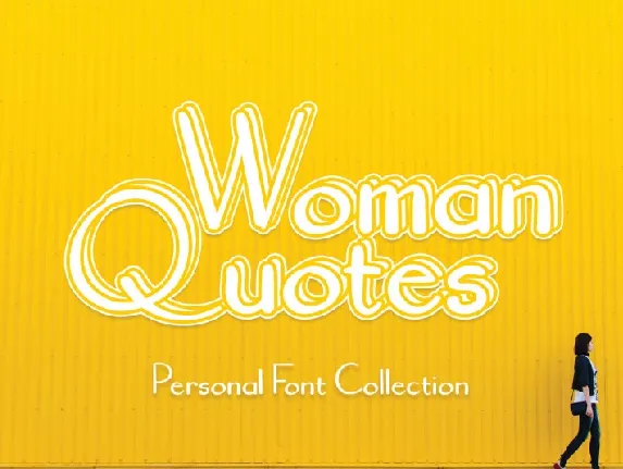 Woman Quotes font