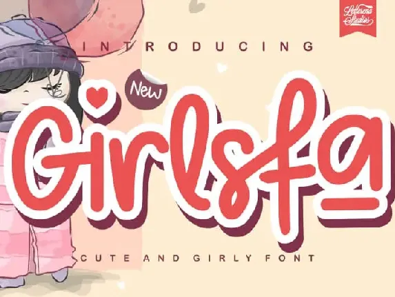 Girlsfa – Cute and Girly font