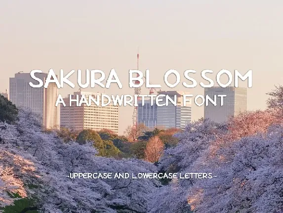 Sakura Blossom font