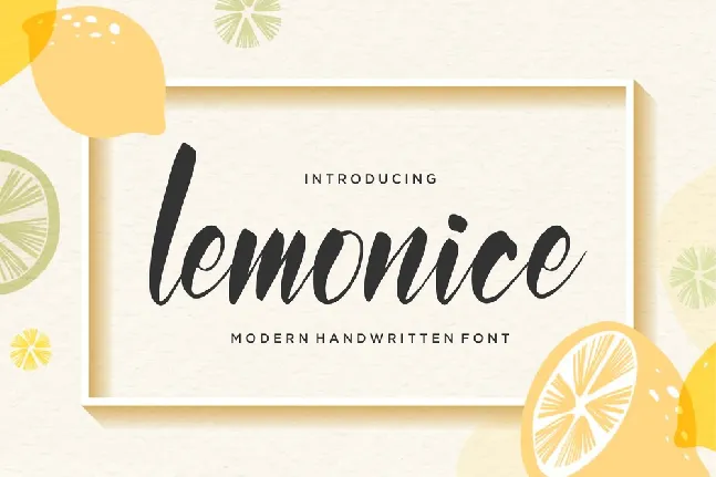 Lemonice font