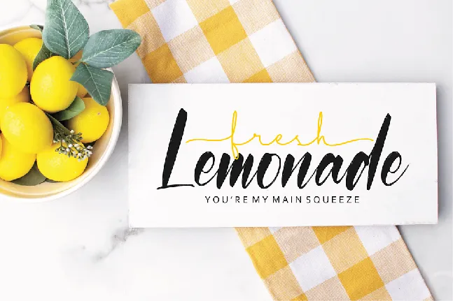 Lemonice font