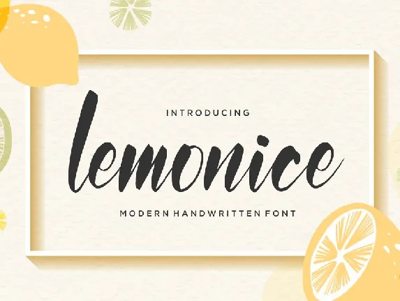 Lemonice font