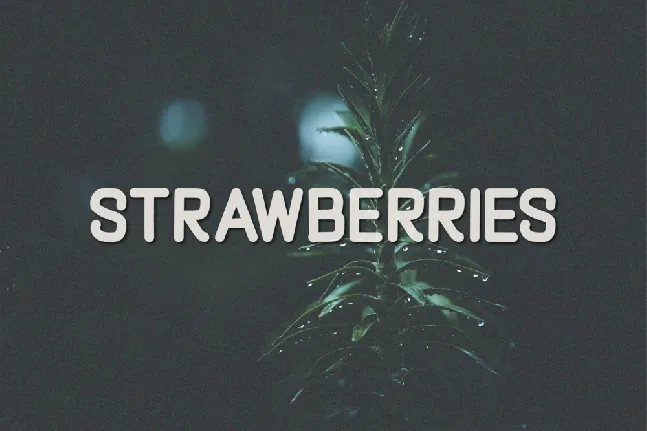 Strawberries font