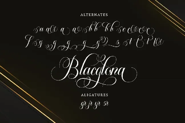 Blacglona font