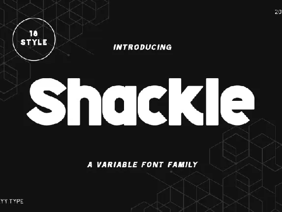 Shackle font