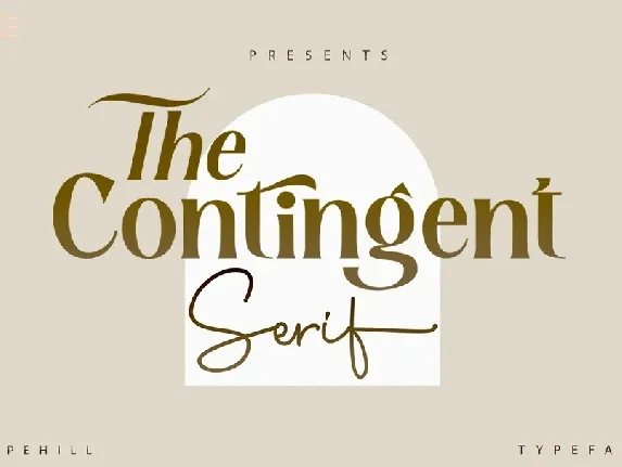 Contingent font