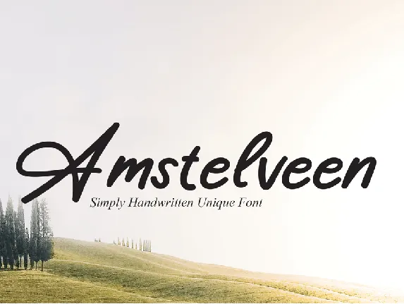 Amstelveen font