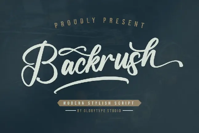 Backrush font