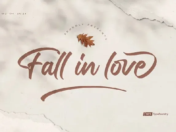 Fall in love Script font