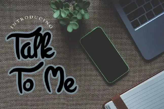 Talk To Me Display font