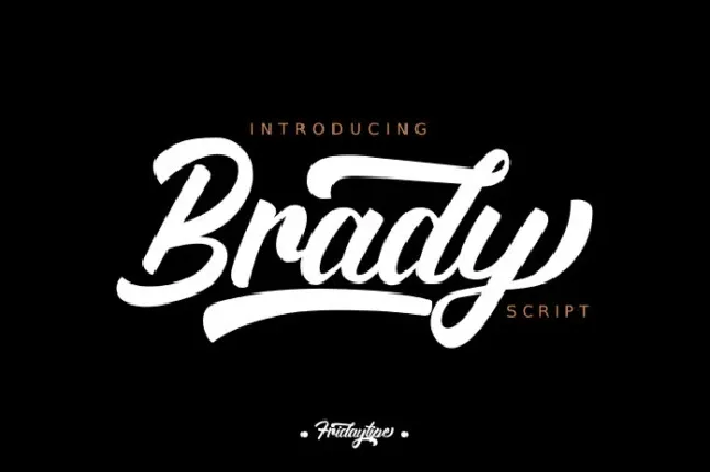 Brady Script font