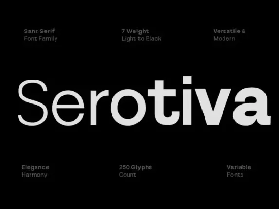 Serotiva Fanily font