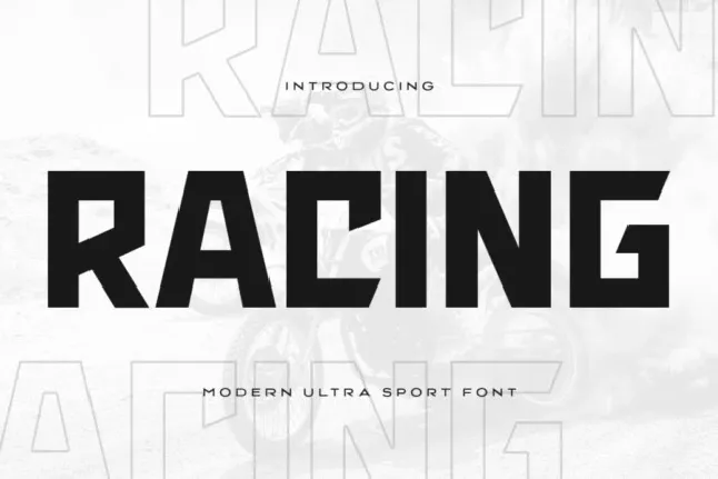 Racing font