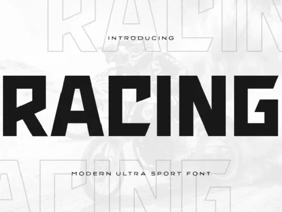 Racing font