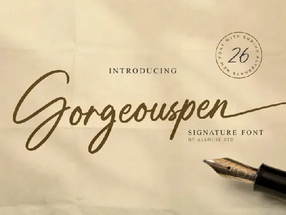 Gorgeouspen font