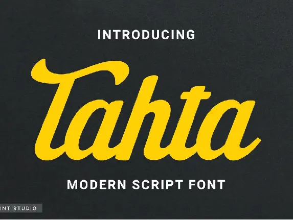 Tahta Demo font