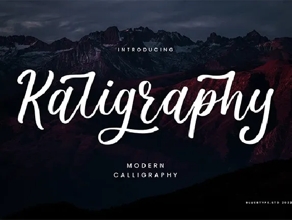 Kaligraphy font