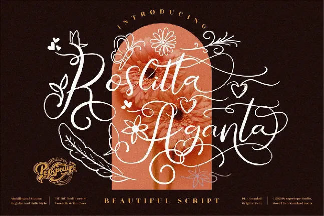 Roslitta Aganta font