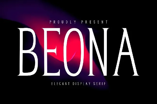 Beona Display font