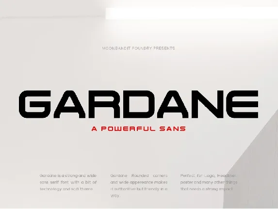 Gardane font