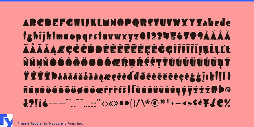 Airmole font