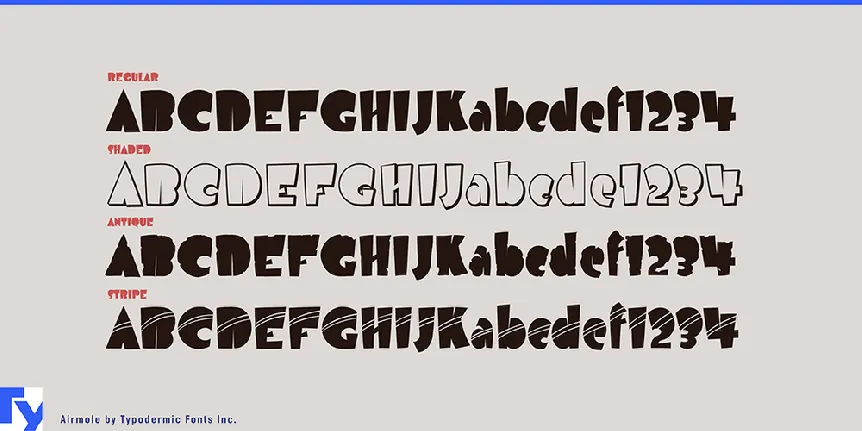 Airmole font