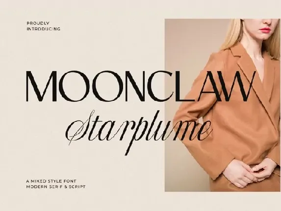 Moonclaw Starplume font