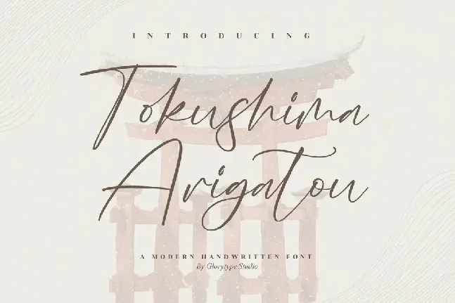 Tokushima Arigatou font