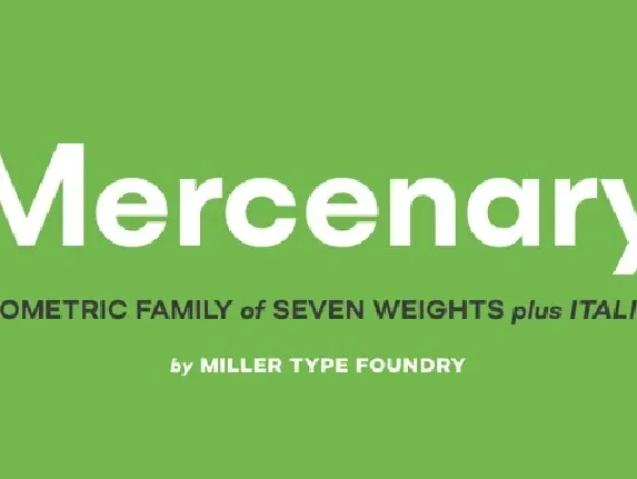 Mercenary Family font