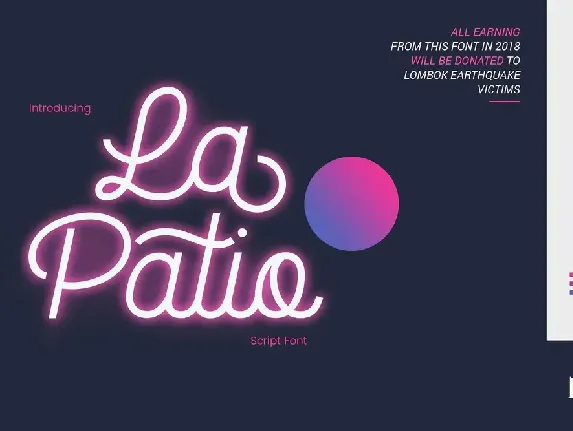 La Patio Script font