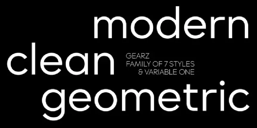 Gearz Family font