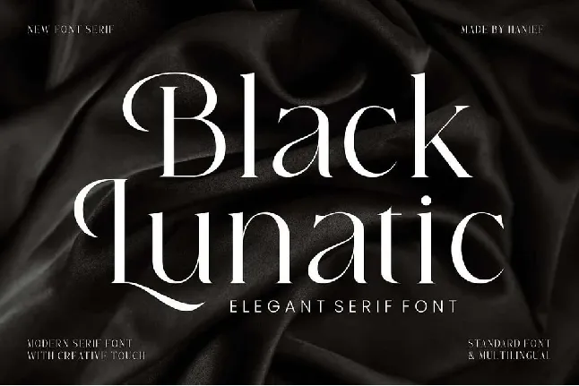 Black Lunatic font