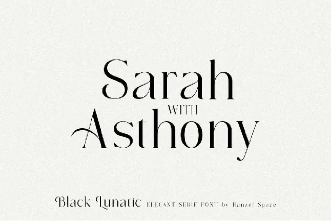 Black Lunatic font