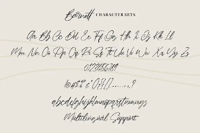 Barnett Signature font