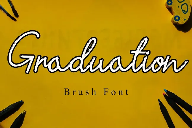 Graduation font