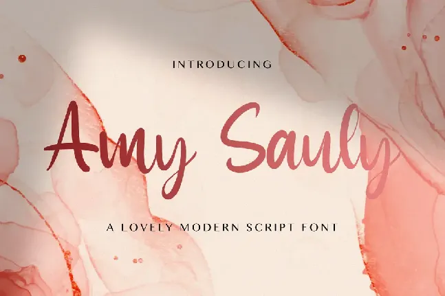 Amy Sauly font