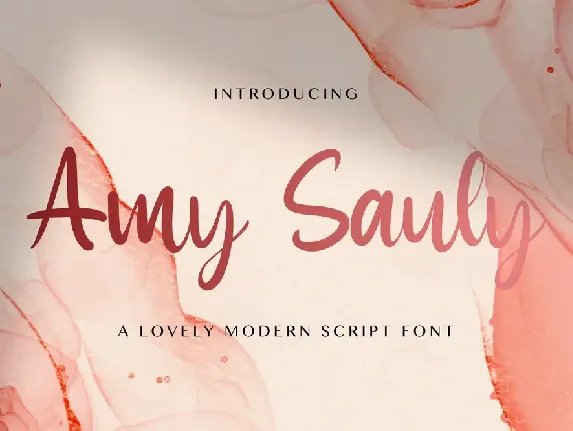 Amy Sauly font