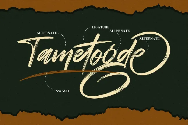 Tametogde font