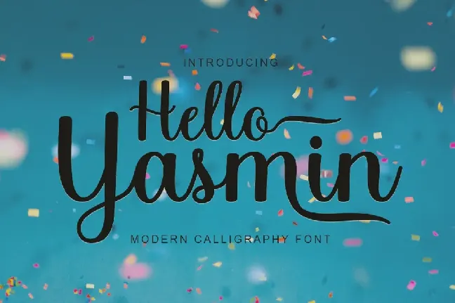 Hello Yasmin font