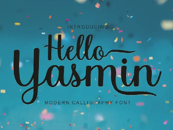 Hello Yasmin font