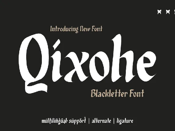 Qixohe Trial font