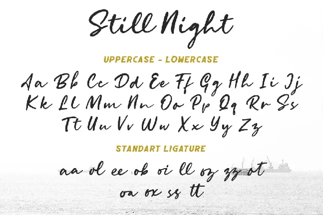 Still Night font