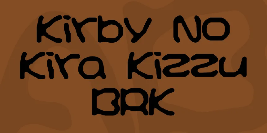 Kirby No Kira Kizzu BRK font