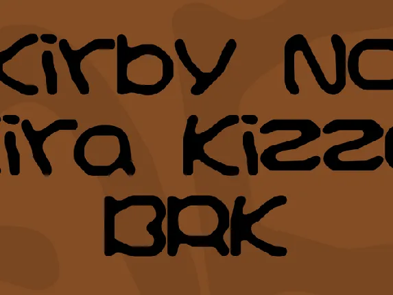 Kirby No Kira Kizzu BRK font