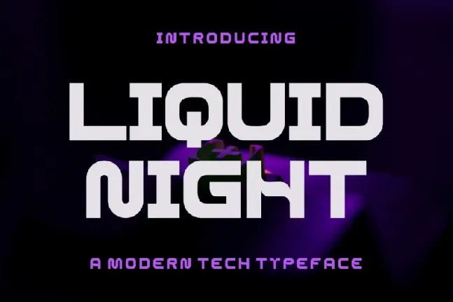 Liquid Night font