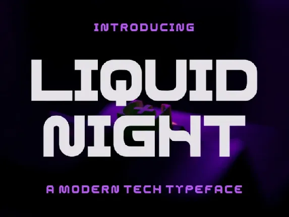 Liquid Night font